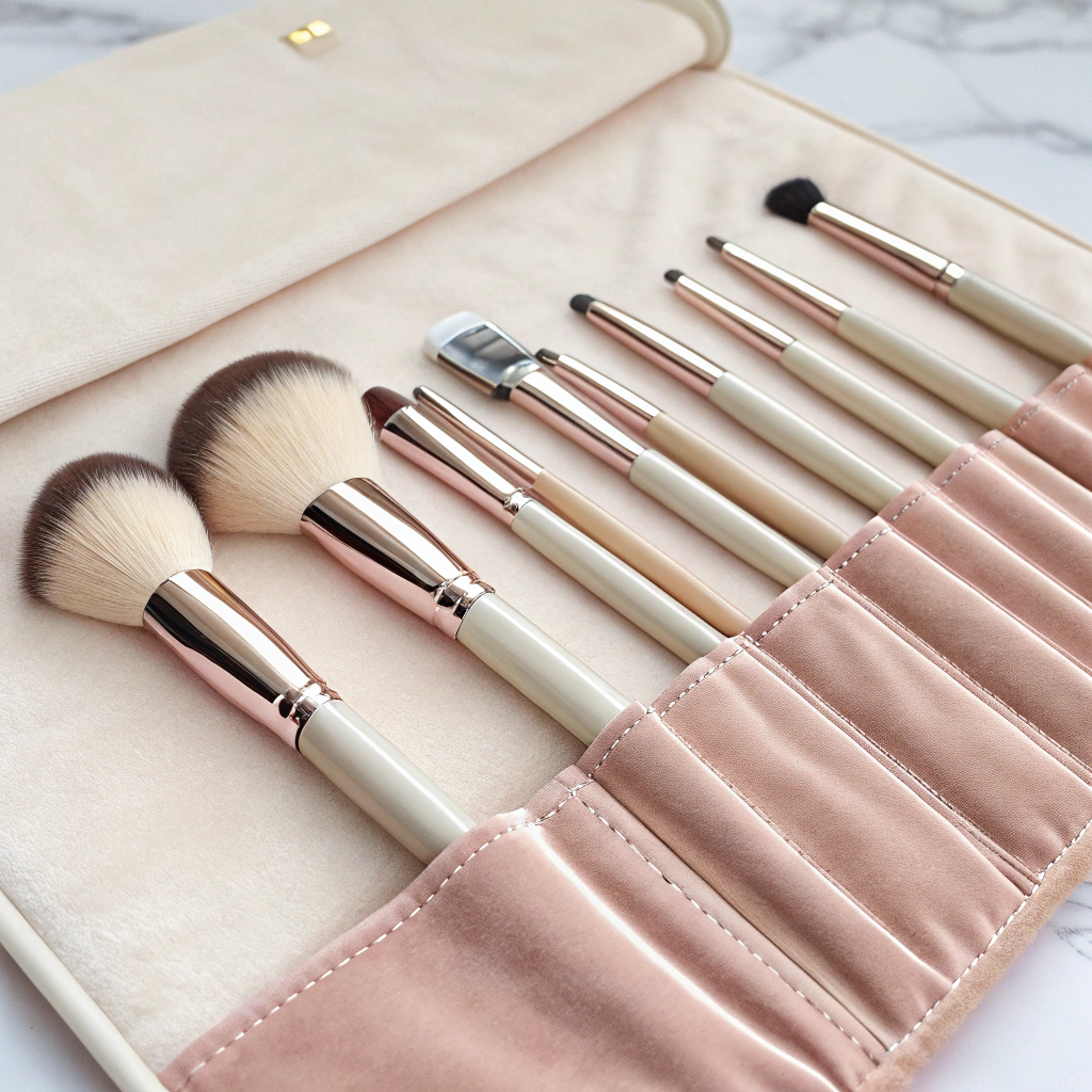 Professional makeup brush set