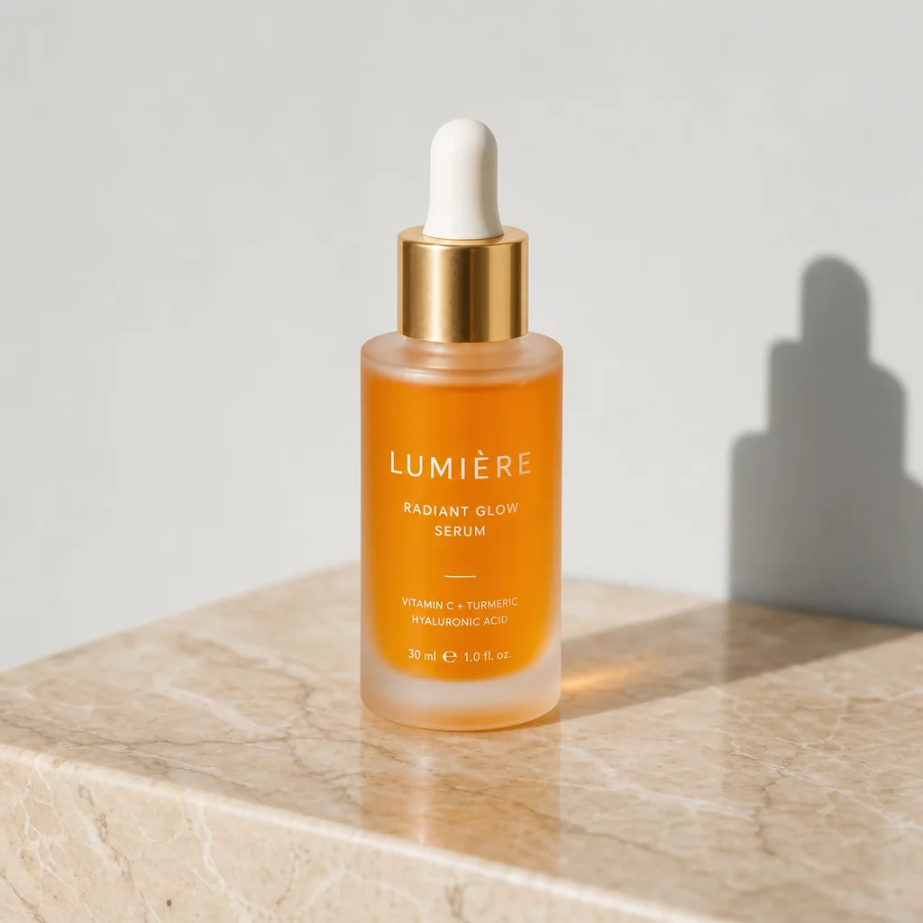 Luxury facial serum bottle