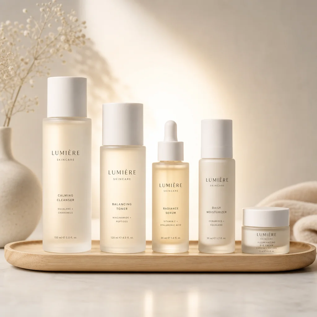 Complete skincare routine set